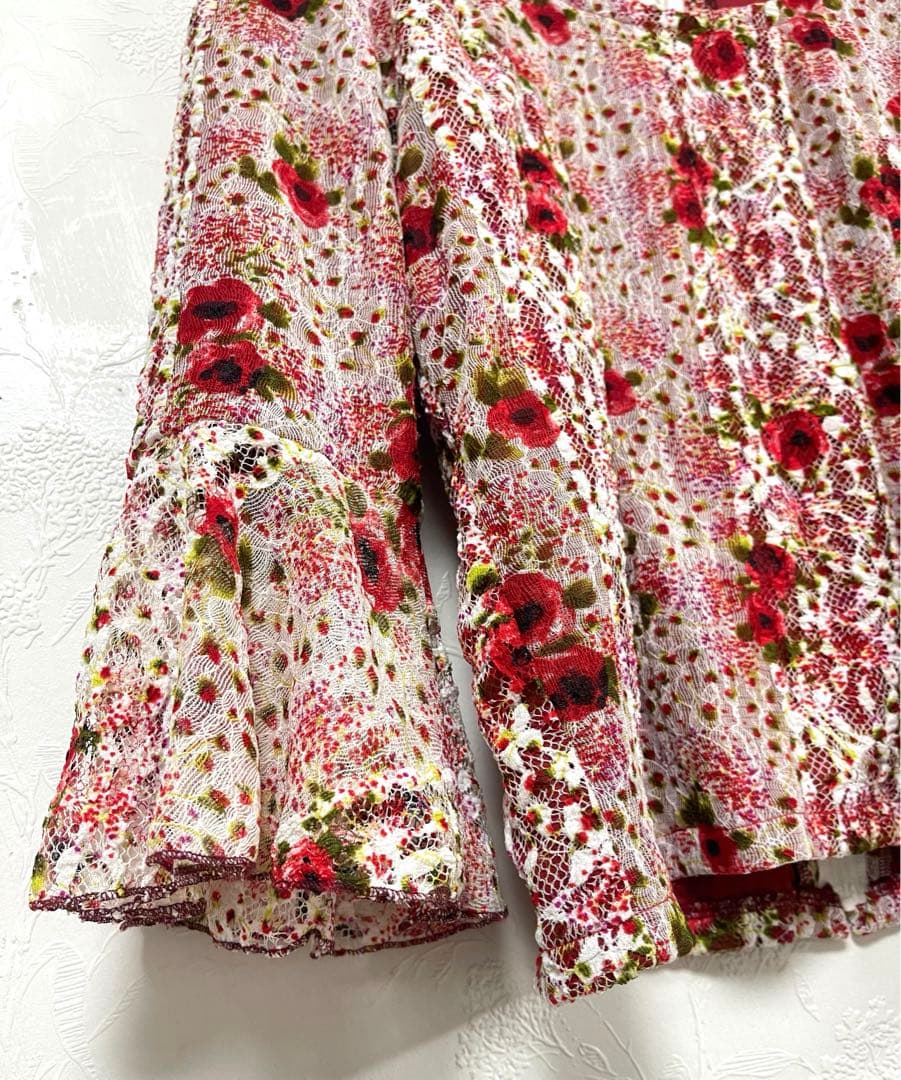 フラメンコ　ダンス衣装　トップス　スカート セットアップ　ドレス　薔薇柄