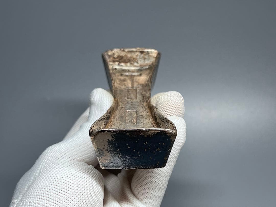 中国古美術　古錢　金属工芸　文鎮　順治年造　官錢局　厚重　コレクション