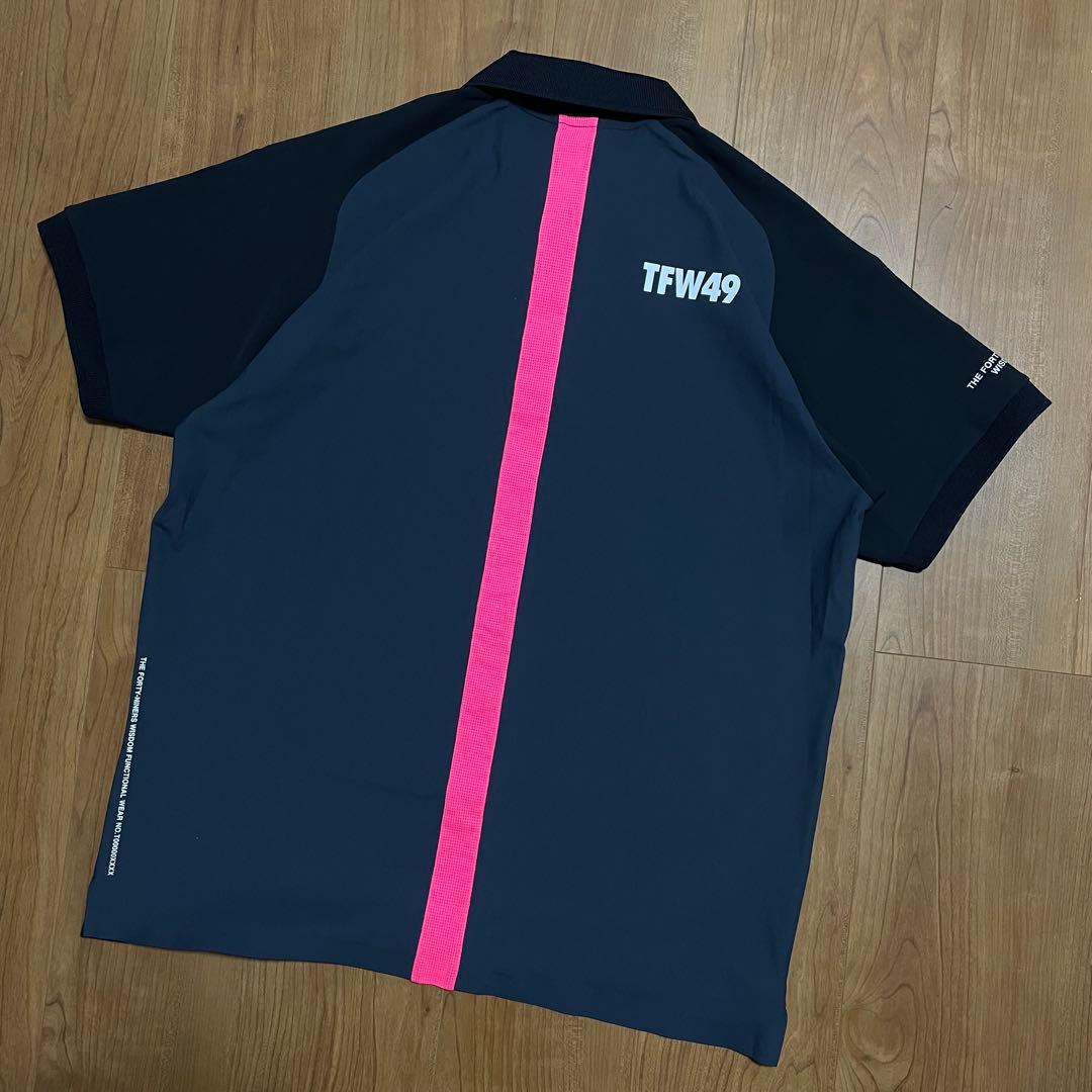 定価3.6万　新品未使用　TFW49 ポロシャツ　ネイビー　L ゴルフ