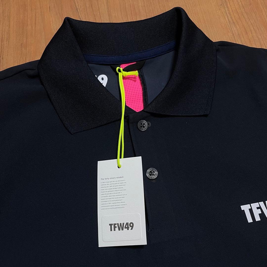 定価3.6万　新品未使用　TFW49 ポロシャツ　ネイビー　L ゴルフ