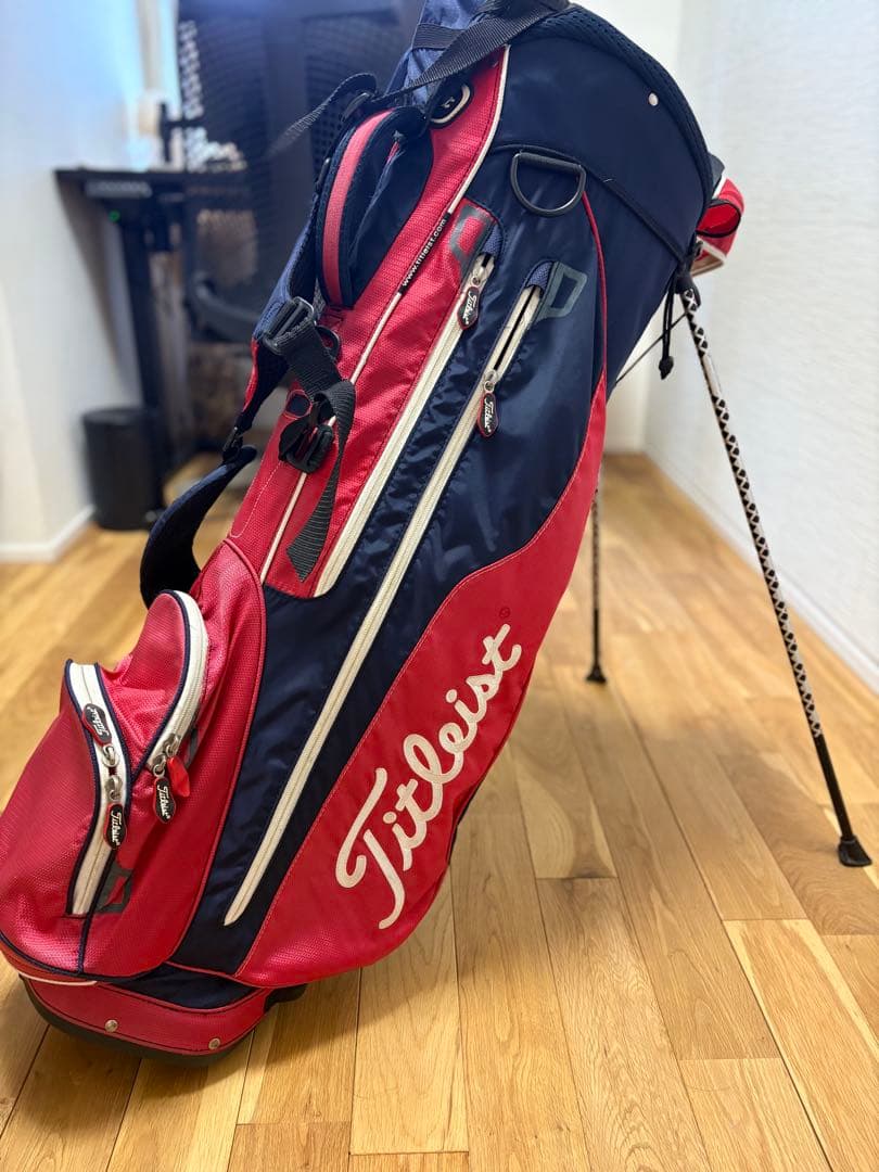 Titleist ゴルフ キャディバッグ 赤 青