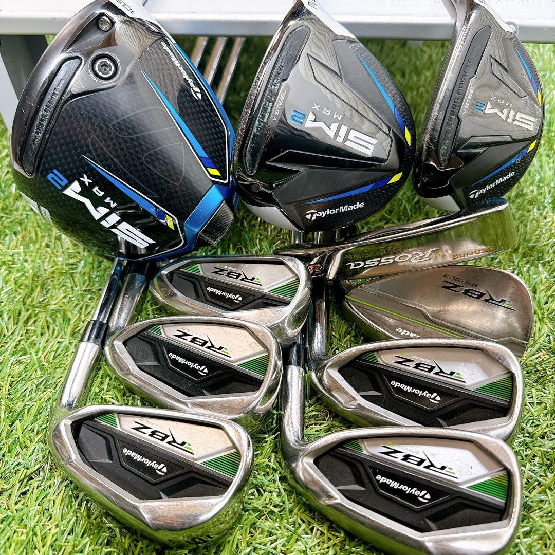 超豪華 TaylorMade SIM2MAX × RBZメンズ ゴルフセット S