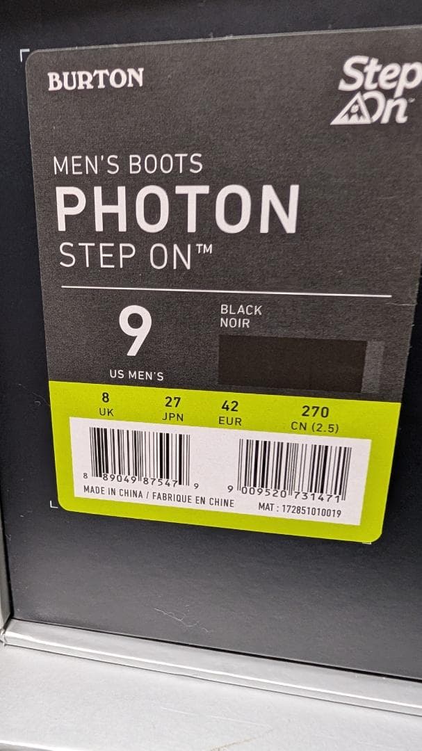 BURTON STEP ON ステップオン PHOTON ブーツ27cm