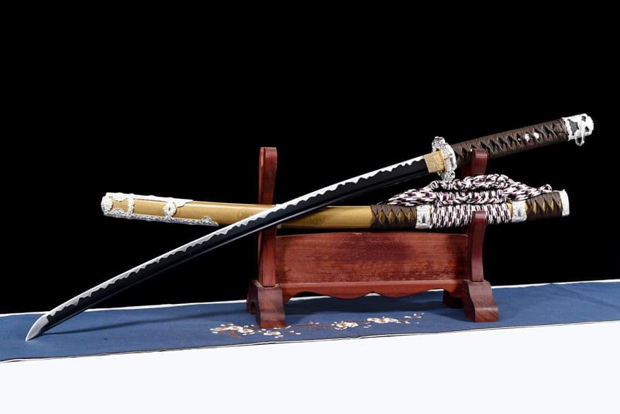 【宗秀太刀】古兵器 武具 刀装具 日本刀　模造刀 居合刀 武士道 鑑賞用 美術刀
