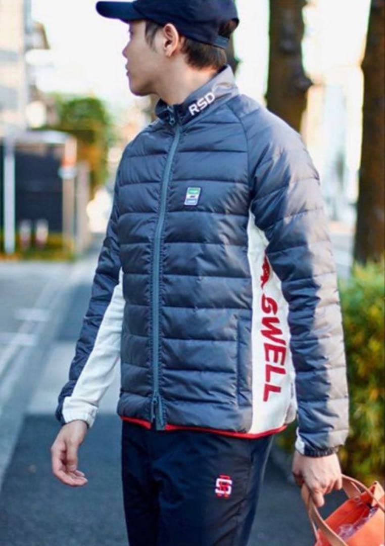 rough&swell\"JASPER JACKET”ネイビーダウンジャケットXL