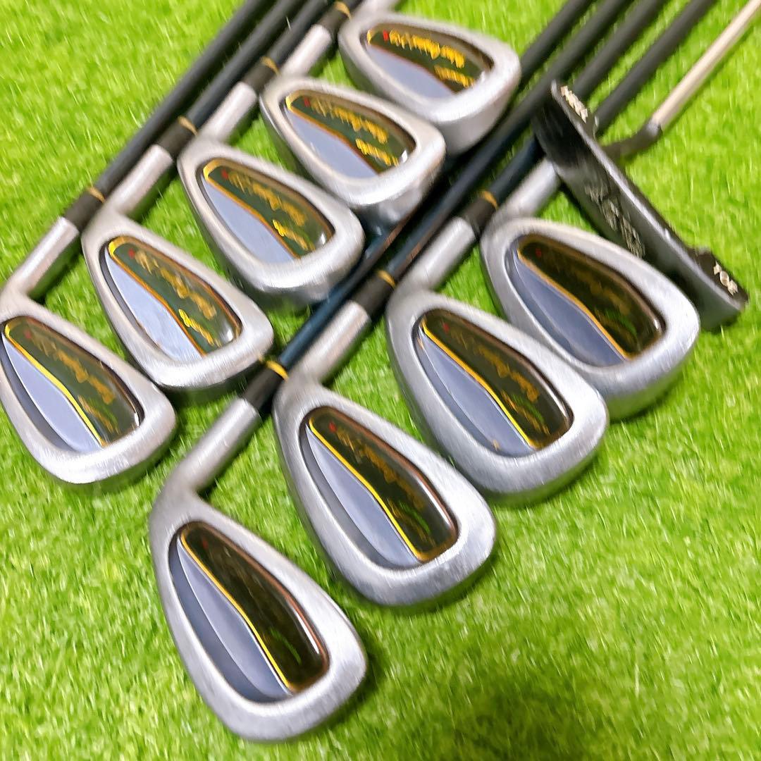 L12.バック美品　ナイキ　ゴルフクラブ　メンズセット　右利き　14本　初心者