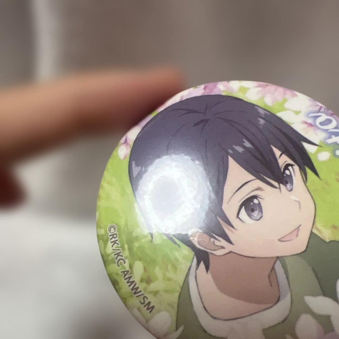 ソードアート・オンライン オーディナルスケール キリト アスナ 缶バッジ