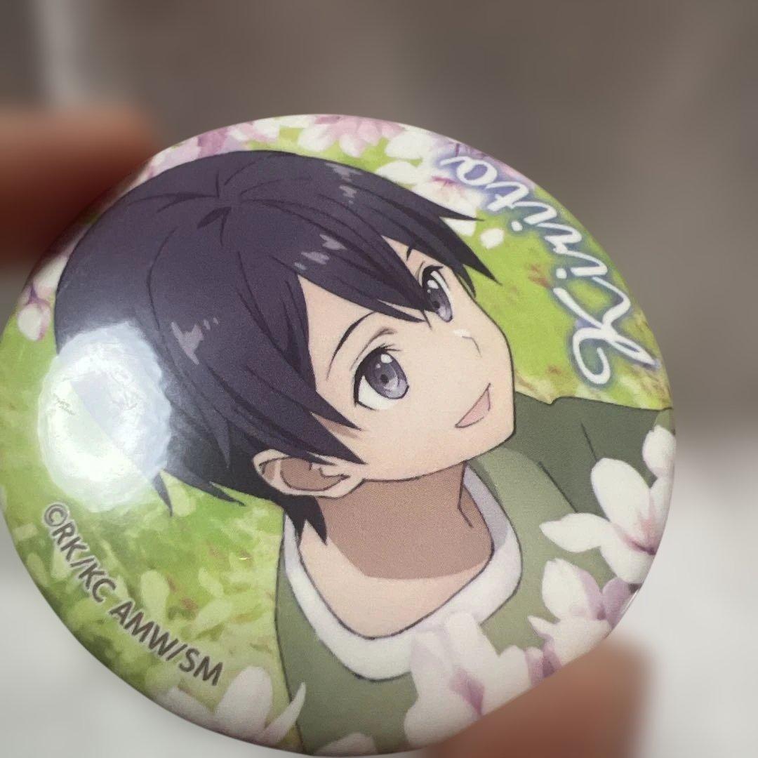 ソードアート・オンライン オーディナルスケール キリト アスナ 缶バッジ