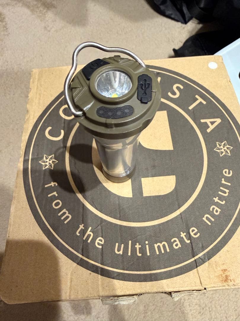 COLONISTA CONPE10 ホワイトLEDランタン カラビナ付き セット