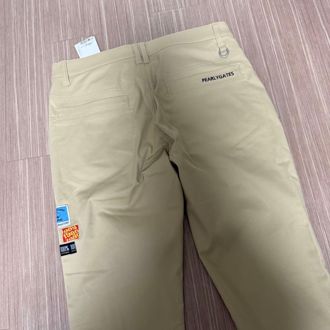 新品タグ付き　PEARLY GATES ストレッチパンツ ベージュ　サイズM