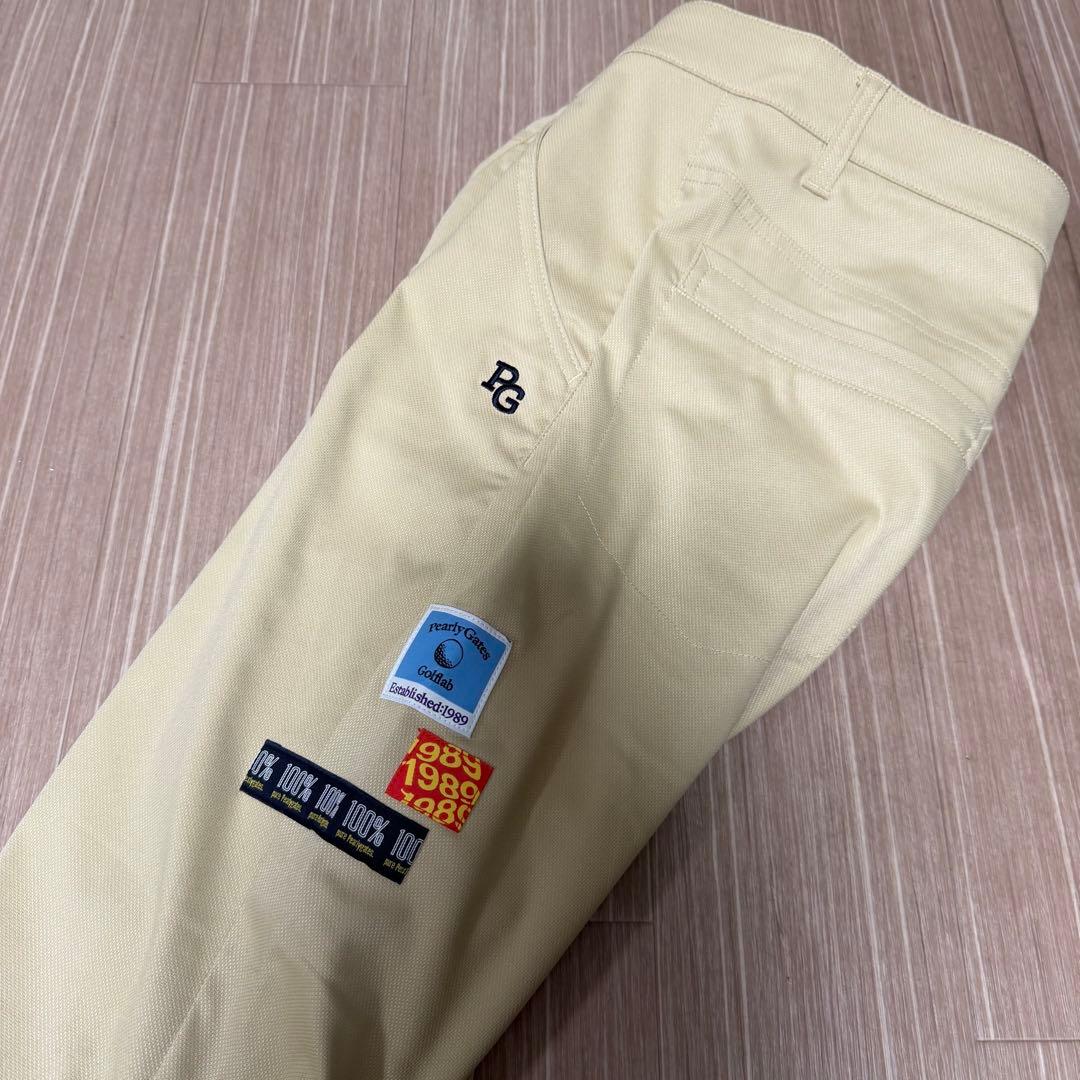 新品タグ付き　PEARLY GATES ストレッチパンツ ベージュ　サイズM