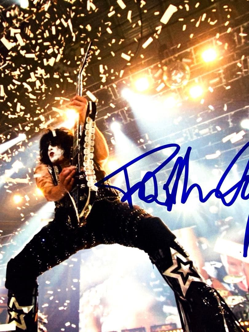 ポール・スタンレー直筆サイン入り2Lサイズ写真…キッス…