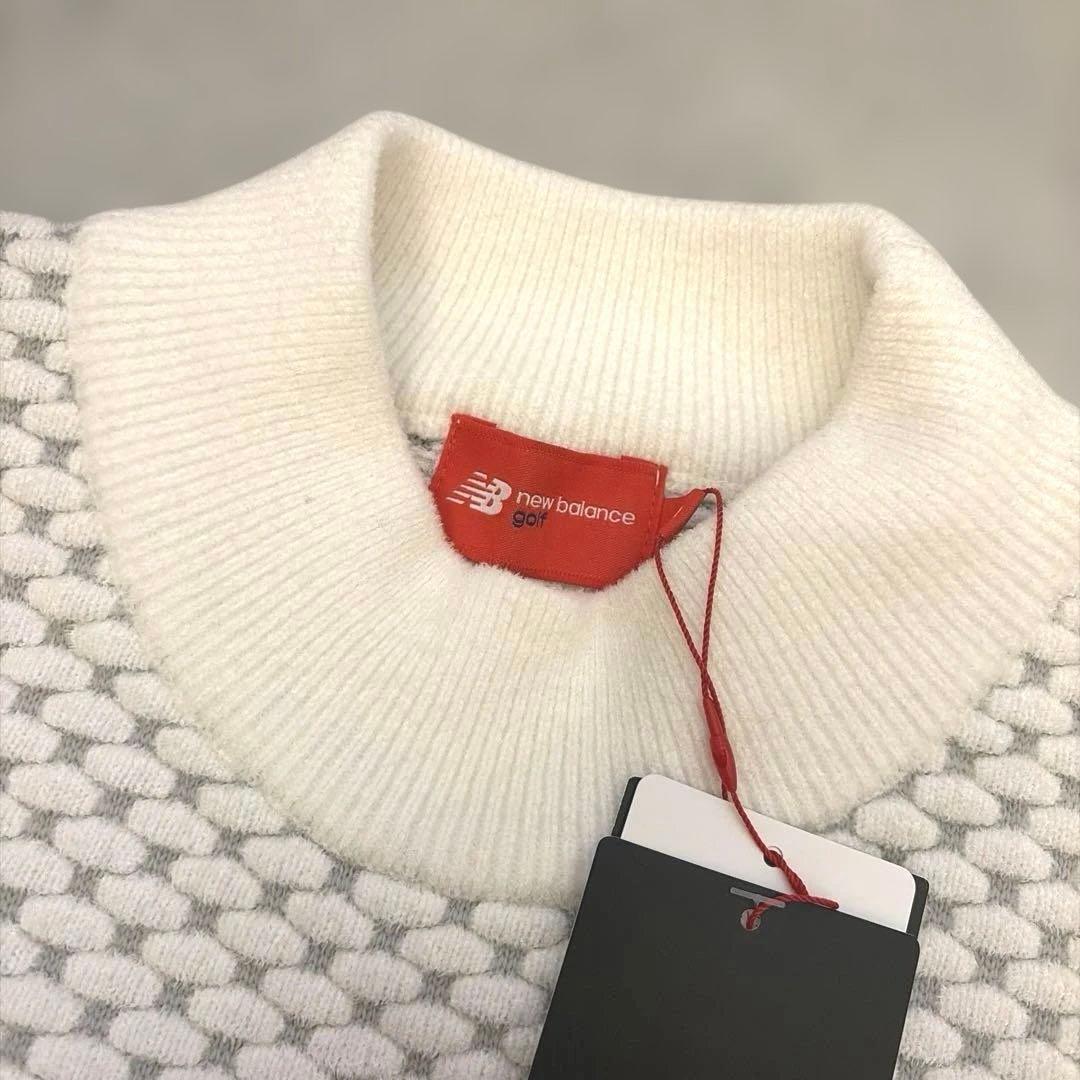 ニューバランス オプティカル モックネック 暖かニット プルオーバー 新品