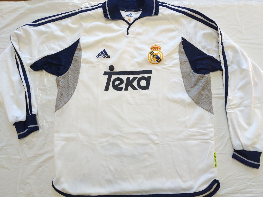 adidas レアル・マドリード 2000年 ホーム長袖 Lサイズ 未使用品
