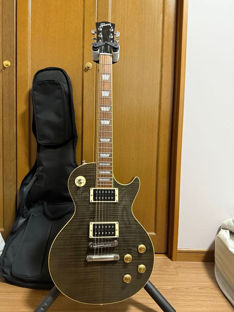 ひ*け様 レスポール シースルーブラック 虎目