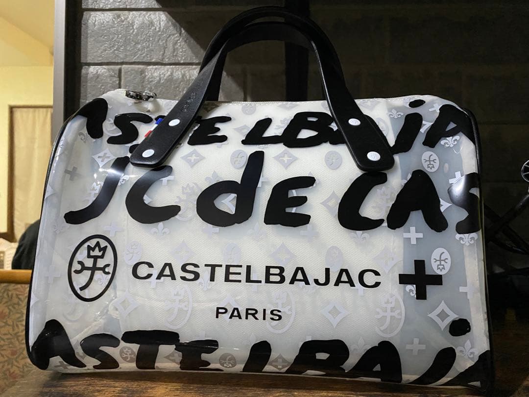 カステルバジャック　ボストンバック　クリアホワイト