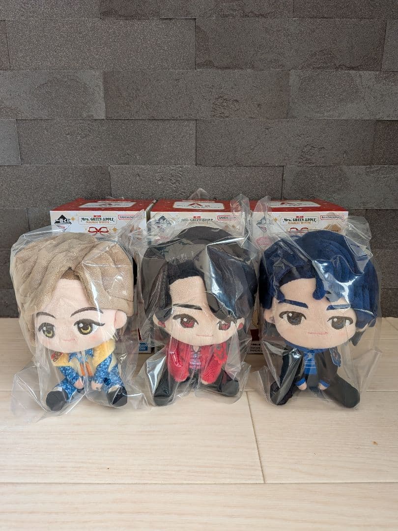 一番くじ　ミセス　A賞　ぬいぐるみマスコット　全3種セット