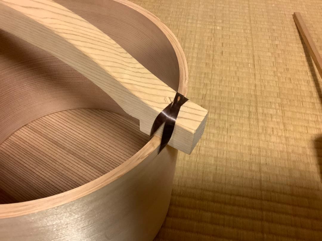 茶道具　湯桶+つくばい柄杓