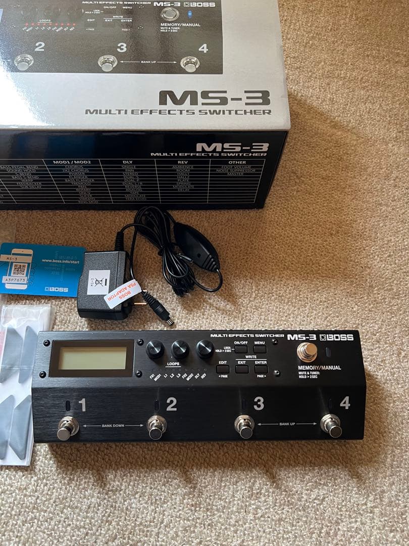 【ほぼ新品】BOSS MS-3 付属品完備
