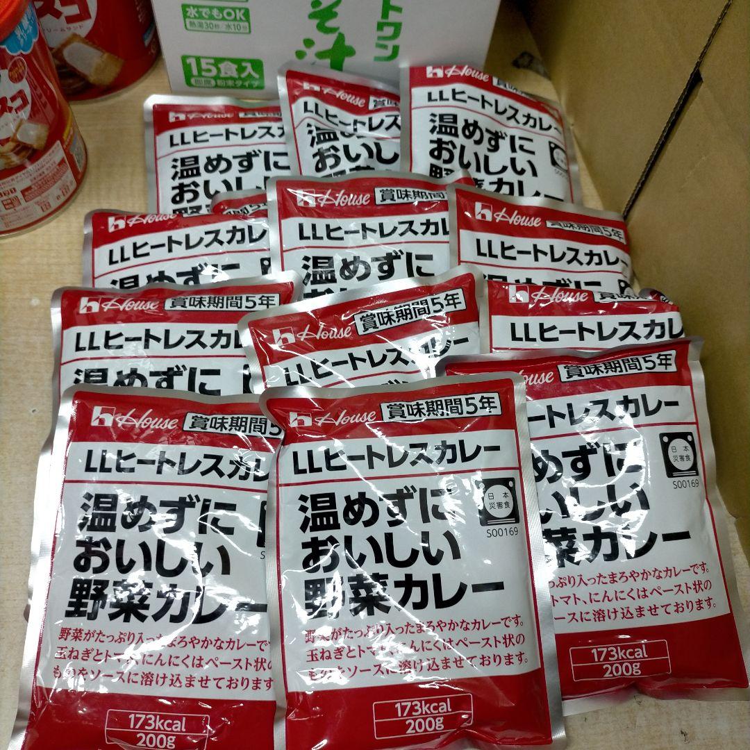 み*)様 非常食　尾西ごはん3種×12食 計36食　他カレー　ビスコ　その他【ひ