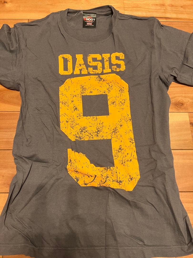 OASIS 9 プリント Tシャツ Mサイズ グレー