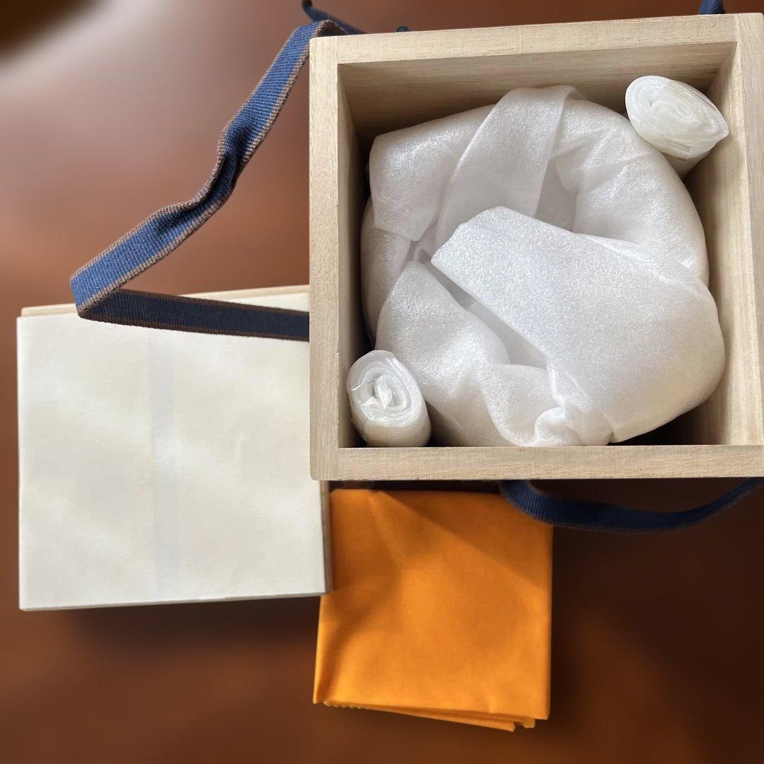 赤楽　筒茶碗　三代　佐々木昭楽造