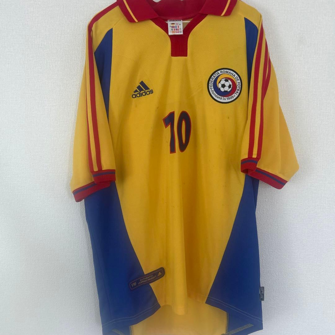 ルーマニア代表　ゲオルゲハジ　HAGI サッカー　ユニフォーム　アディダス