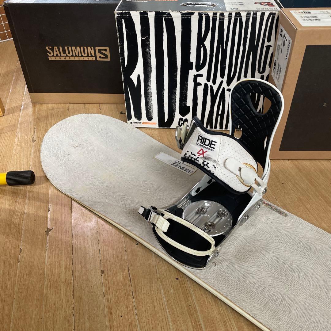 BURTON×RIDE　バートン　スノーボードセット　ライドバインディング付