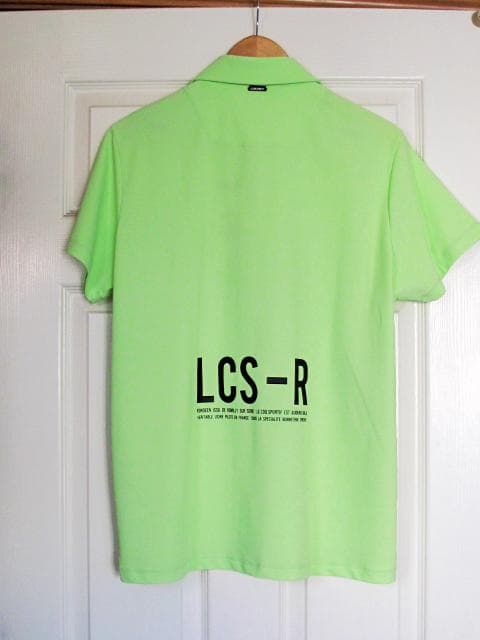 le coq sportif Golf 蛍光グリーン ハーフジップポロシャツ