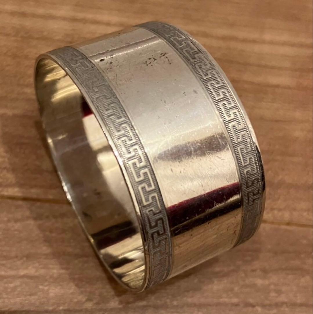 アンティーク　830 SGE シルバー　ナプキンリング　海外ヴィンテージ