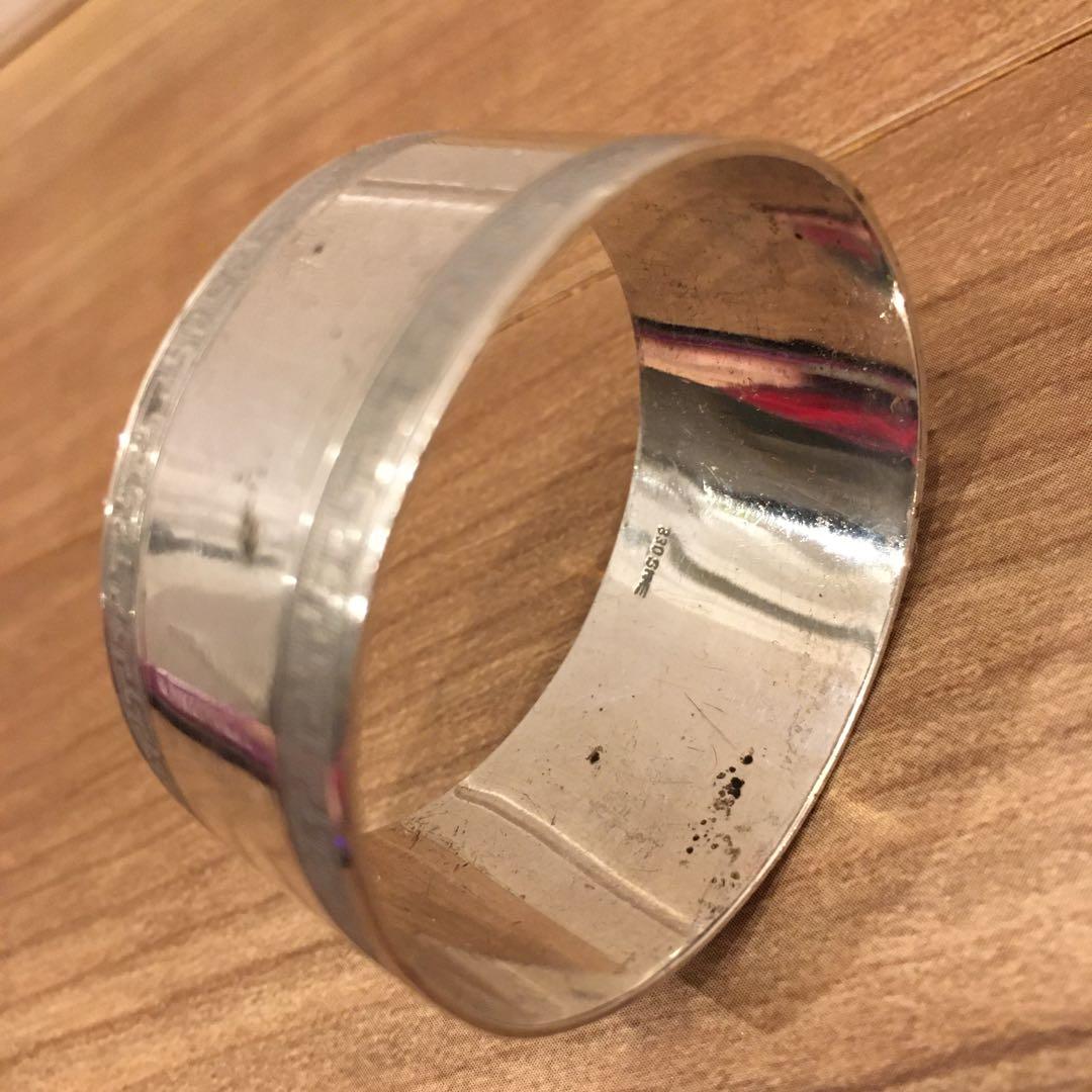 アンティーク　830 SGE シルバー　ナプキンリング　海外ヴィンテージ