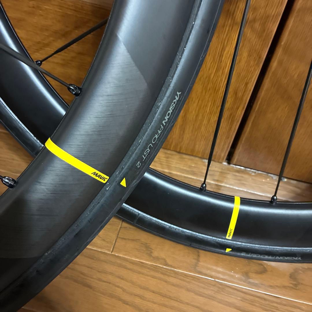 美品　MAVIC cosmic SLR45 前後セット　28Cタイヤ付き