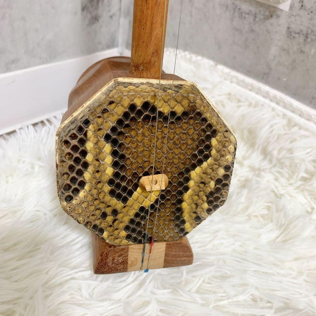 高級 二胡 龍頭 竜頭 弦楽器 民族楽器 ケース付属 蛇革 天然素材 ねじり