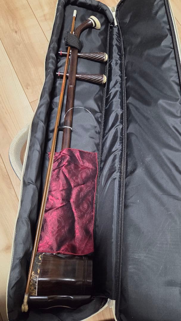 陸林藝 二胡 ☆4 老紅木　 付属品付き