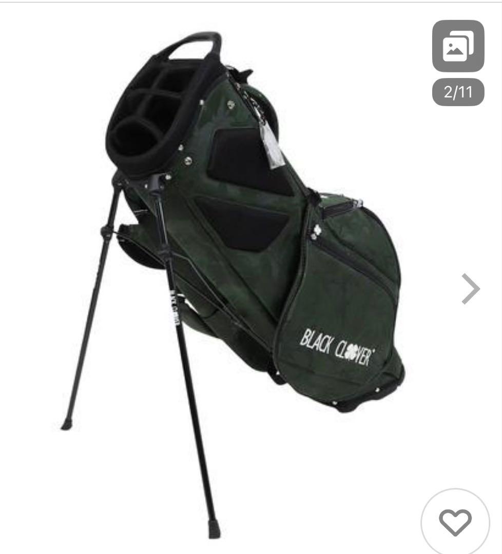 ひ*と様 ブラック　クローバー　キャディバッグ