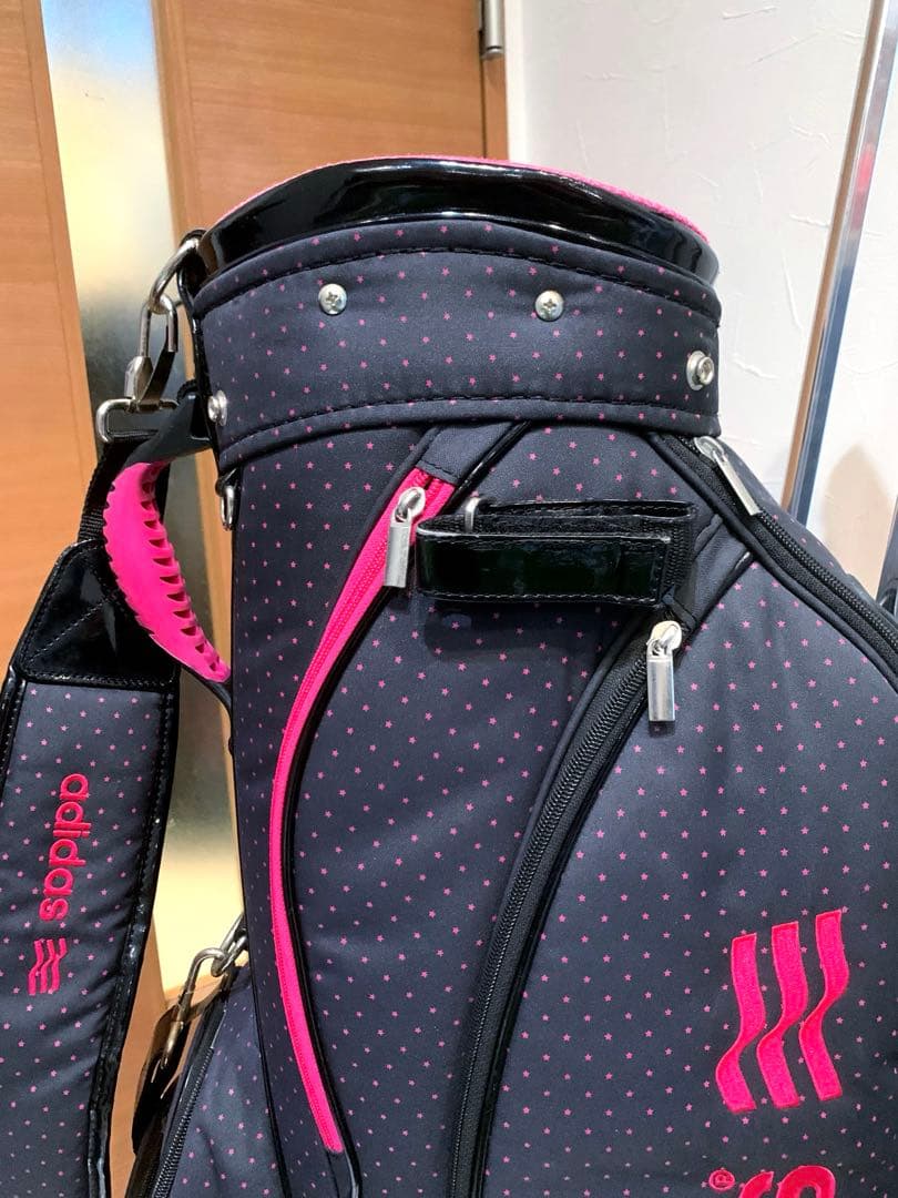 希少　完売　レディース　アディダス　キャスター付き　キャディバッグ　ドット柄
