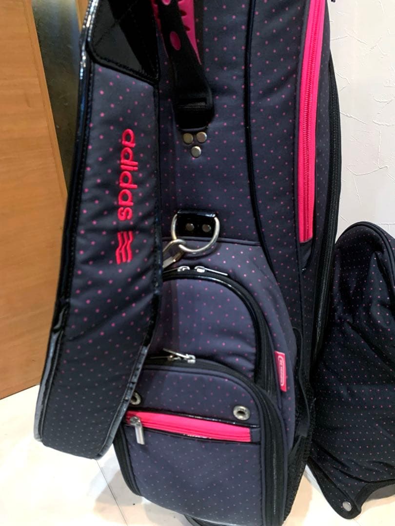 希少　完売　レディース　アディダス　キャスター付き　キャディバッグ　ドット柄