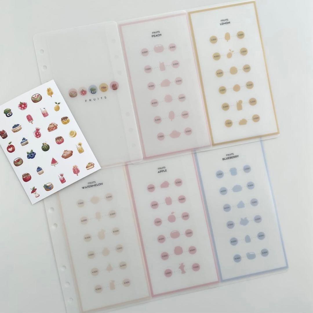 あやまる　韓国　貯金　バインダー　ダブルリングバインダー　白13 リフィル