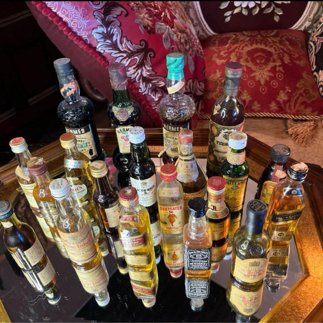未開封古酒 ウイスキー ジン リキュールミニボトルコレクション 20本