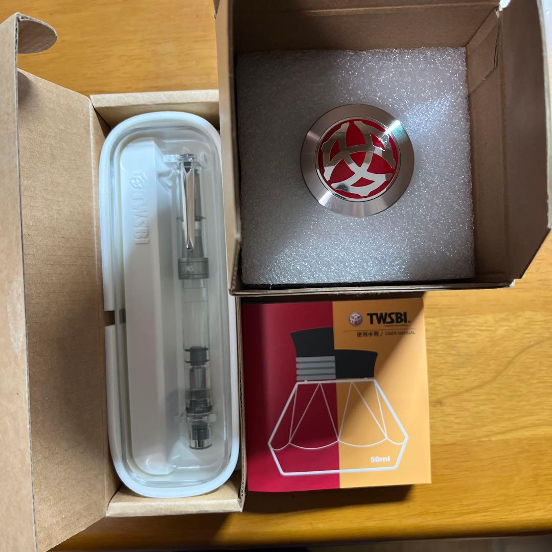 ツイスビー　万年筆　ダイヤモンド５８０ＡＬ　ＴＷ１００３１　ポリッシュドアルミ