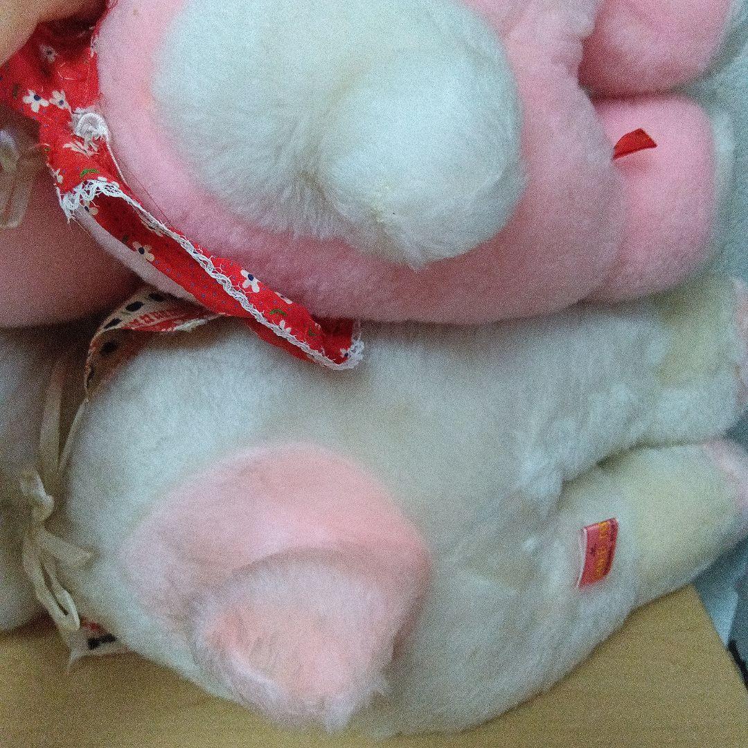 超レトロ●昭和レトロ　三英トイ　ウサギのぬいぐるみ　2点セット