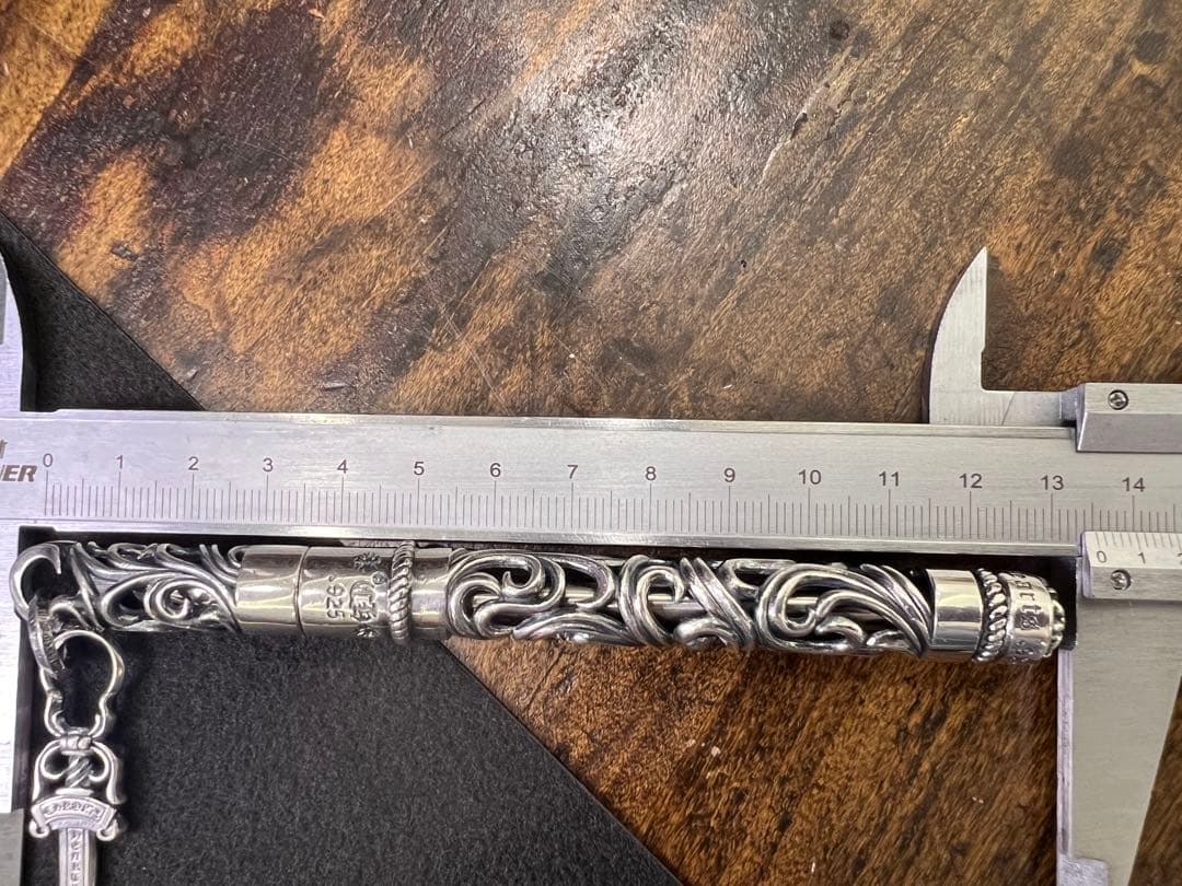 S925刻印有：重厚シルバーペンダントとしても使えるペン　SZB005