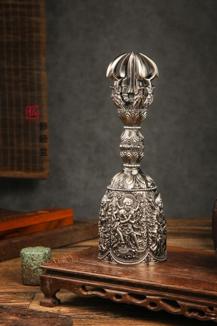 【修縁堂】密教法具レトロな黒五大明王金剛盤金剛五鈷杵三鈷杵独鈷杵五点セット