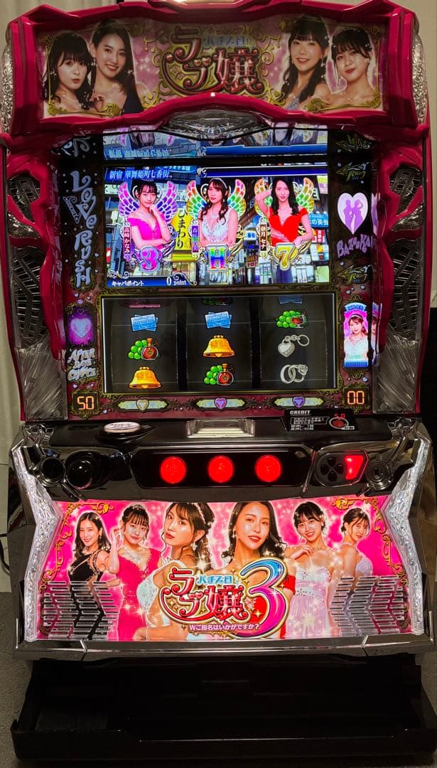 スマスロ 実機　オリンピア　Lラブ嬢3M4 +スマスロ ユニット付