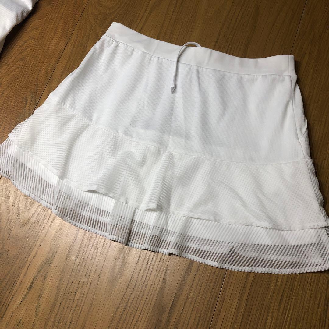 FILAテニスウェア エレガント上下 セットアップ 白 Lサイズ