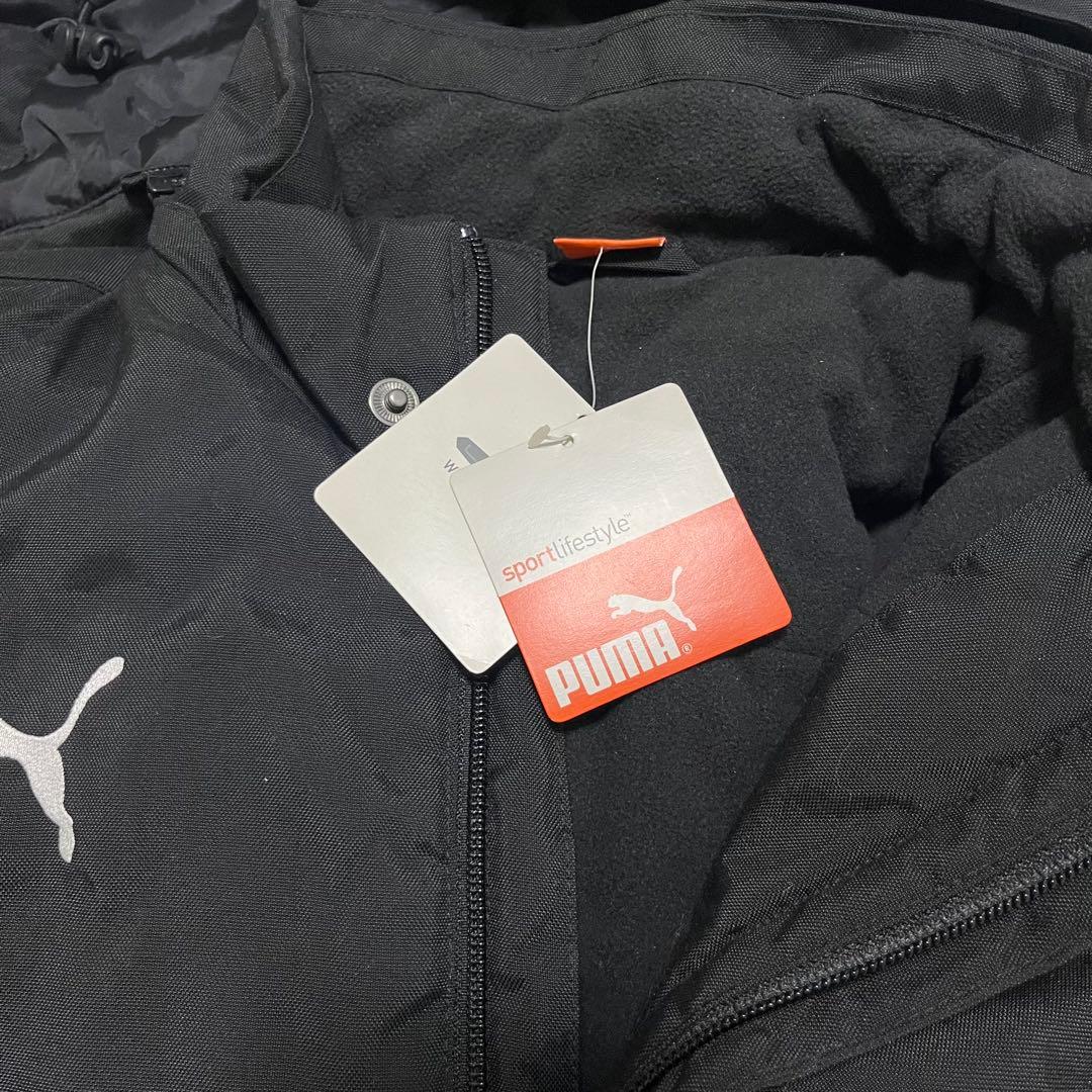 【新品未使用】PUMA ベンチコート ブラック Lサイズ 2way フード着脱