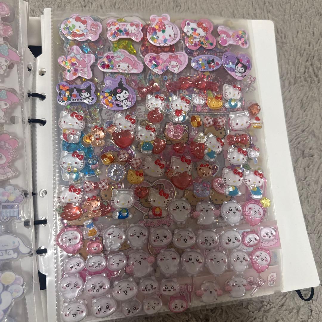 シール帳完成品20ページ ボンボンドロップシール タイルシール ウォーターシール