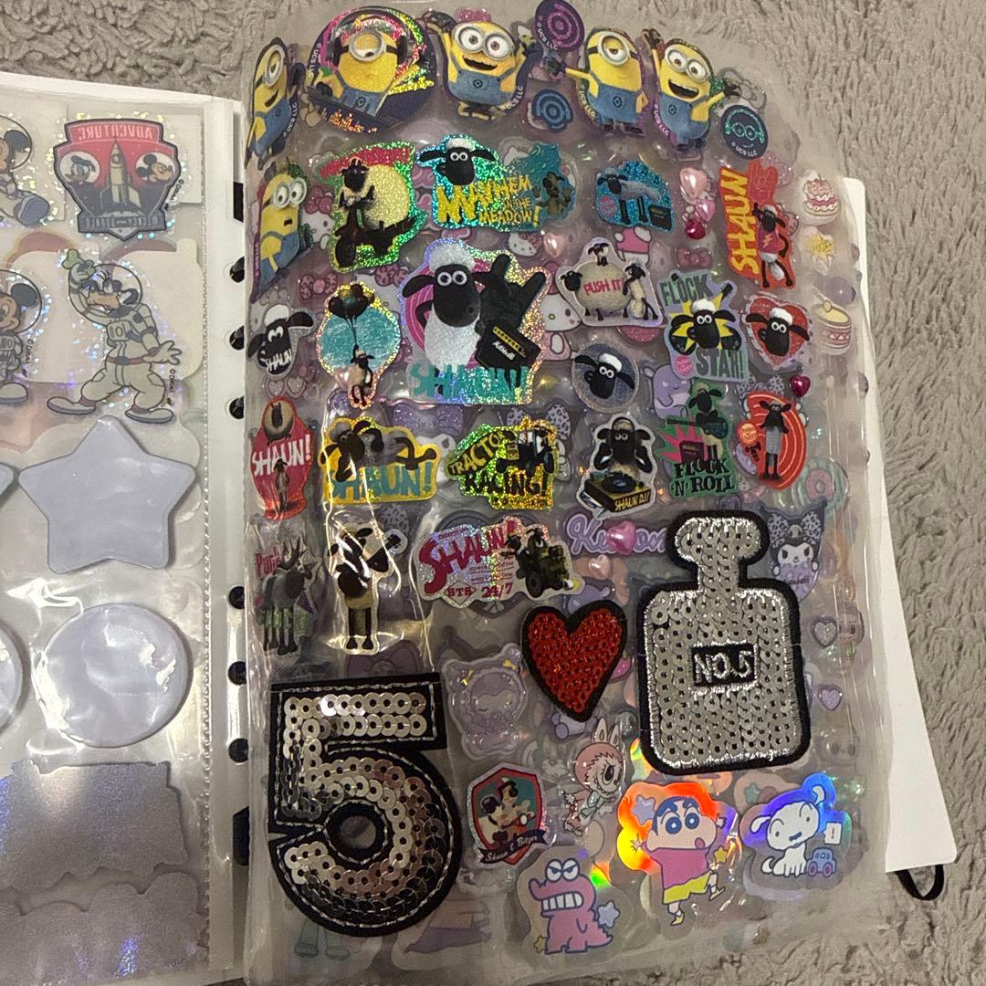 シール帳完成品20ページ ボンボンドロップシール タイルシール ウォーターシール