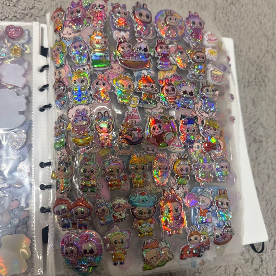 シール帳完成品20ページ ボンボンドロップシール タイルシール ウォーターシール