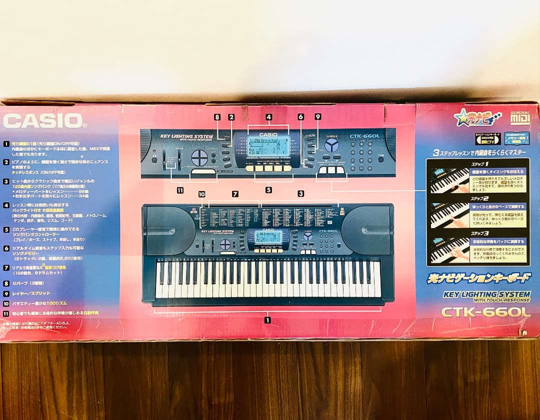 た*う様 美品！動作確認済み CASIO 電子キーボード CTK-660L 譜面